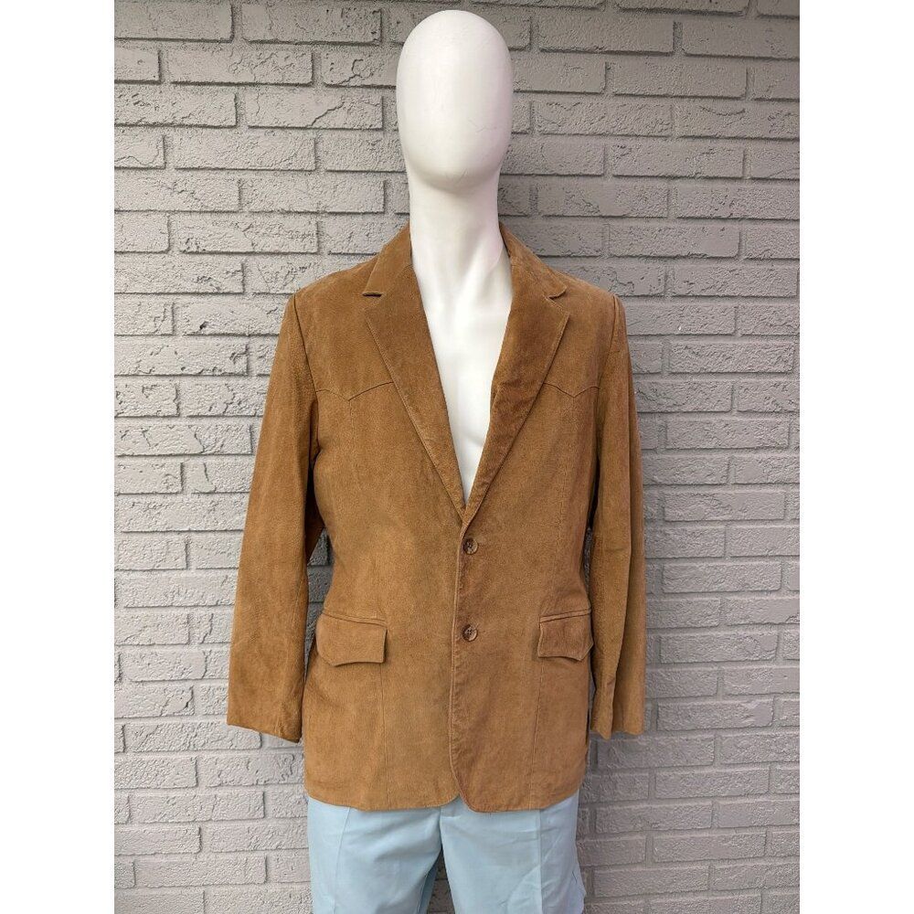 Vintage Scully Men’s Western Style Suede Leather Sportscoat Blazer Size 42 - Picture 2 of 16